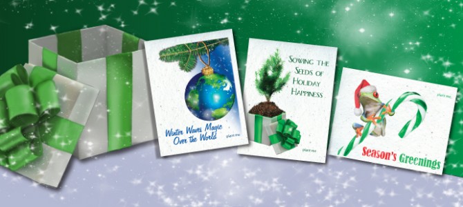 Plantable Holiday Cards – Season’s GREENINGS Collection