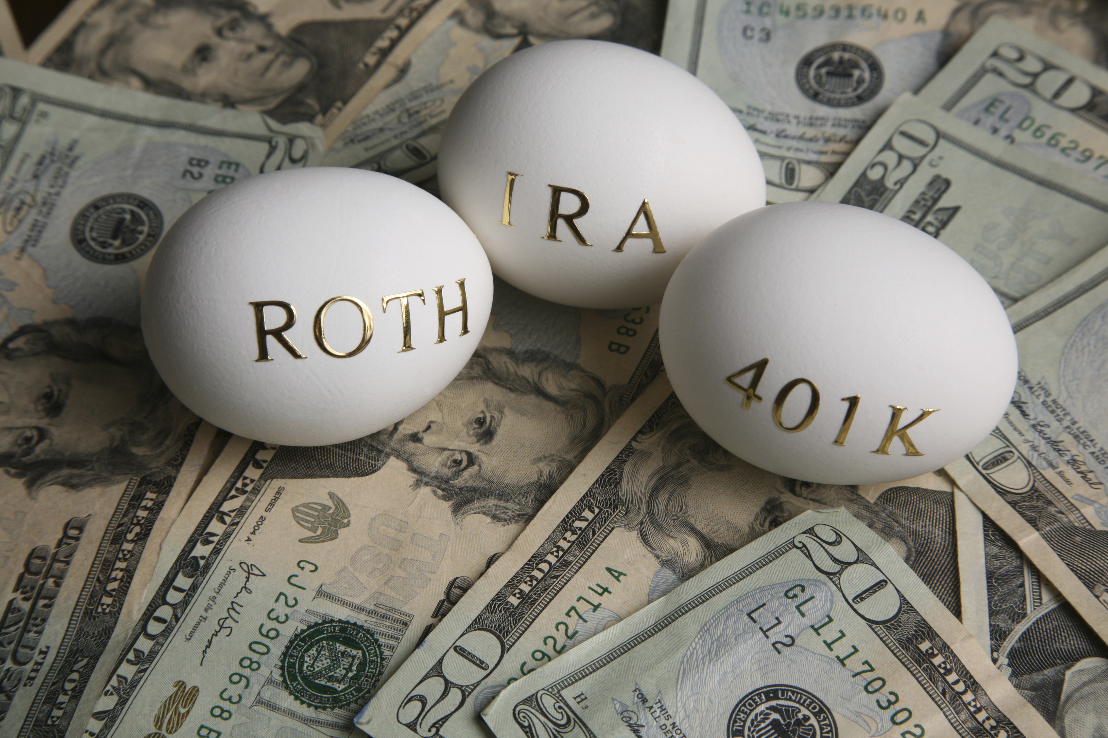 IRA-ROTH-401k-Eggs-Money