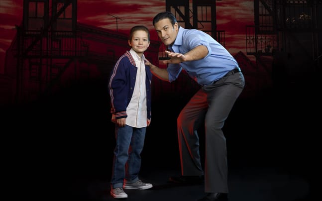 Older and younger actors from A Bronx Tale at the Kravis Center for the Performing Arts