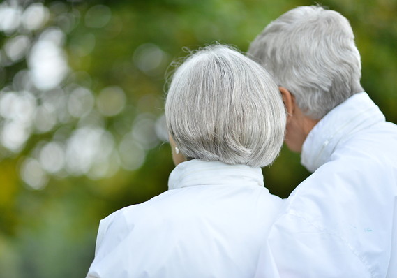 elderly couple