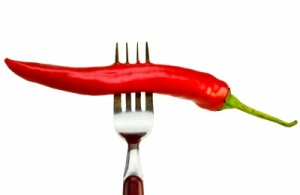 fork in pepper