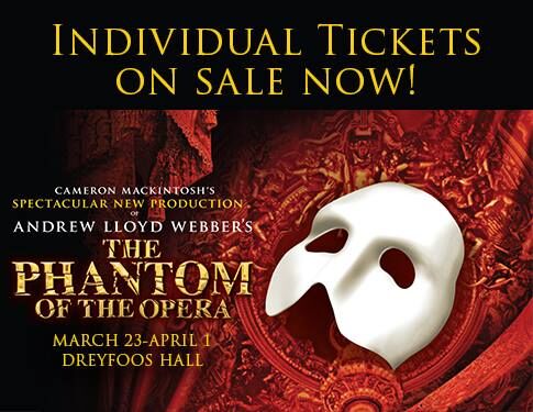 The Kravis Theatre for the Performing Arts present the Andrew Lloyd Webber Tony Award winning musical, The Phantom of the Opera from March 23-April 1, 2017.